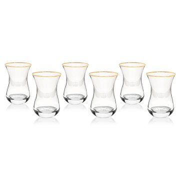 Mercan Kırmızı 18 Parça Çay + Mırra Set Hediye Kutulu