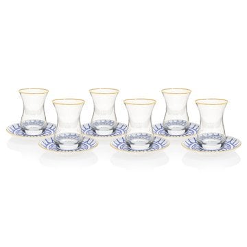 Vesta Desen 18 Parça Çay + Mırra Set Hediye Kutulu