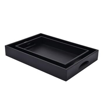 Siyah Bodrum Tepsi 26*41*6 cm